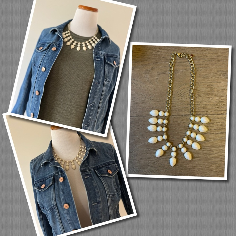 White Statement Necklace